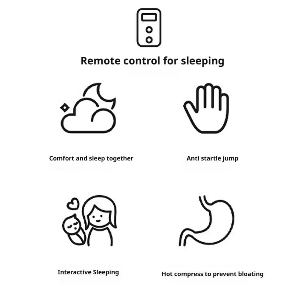 Baby Sleeping Pillow for Newborn Patting Doll with Soothing Palm Remote Control Electric Baby Hand Pillow Soothing Palm Patting Zpaxo