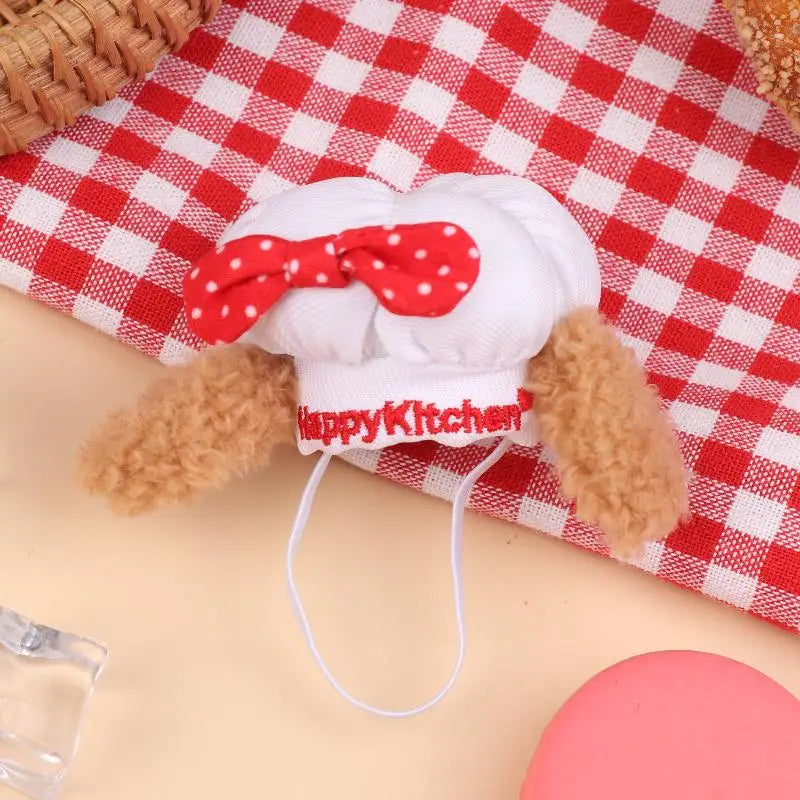 ▶1Pcs Cute Mini Doll Chef Hat Dolls Dress Up Hats Toy Dollhouse DIY Decoration Accessorie For 12-15cm Doll Kid Pretend Play Toys Zpaxo A9