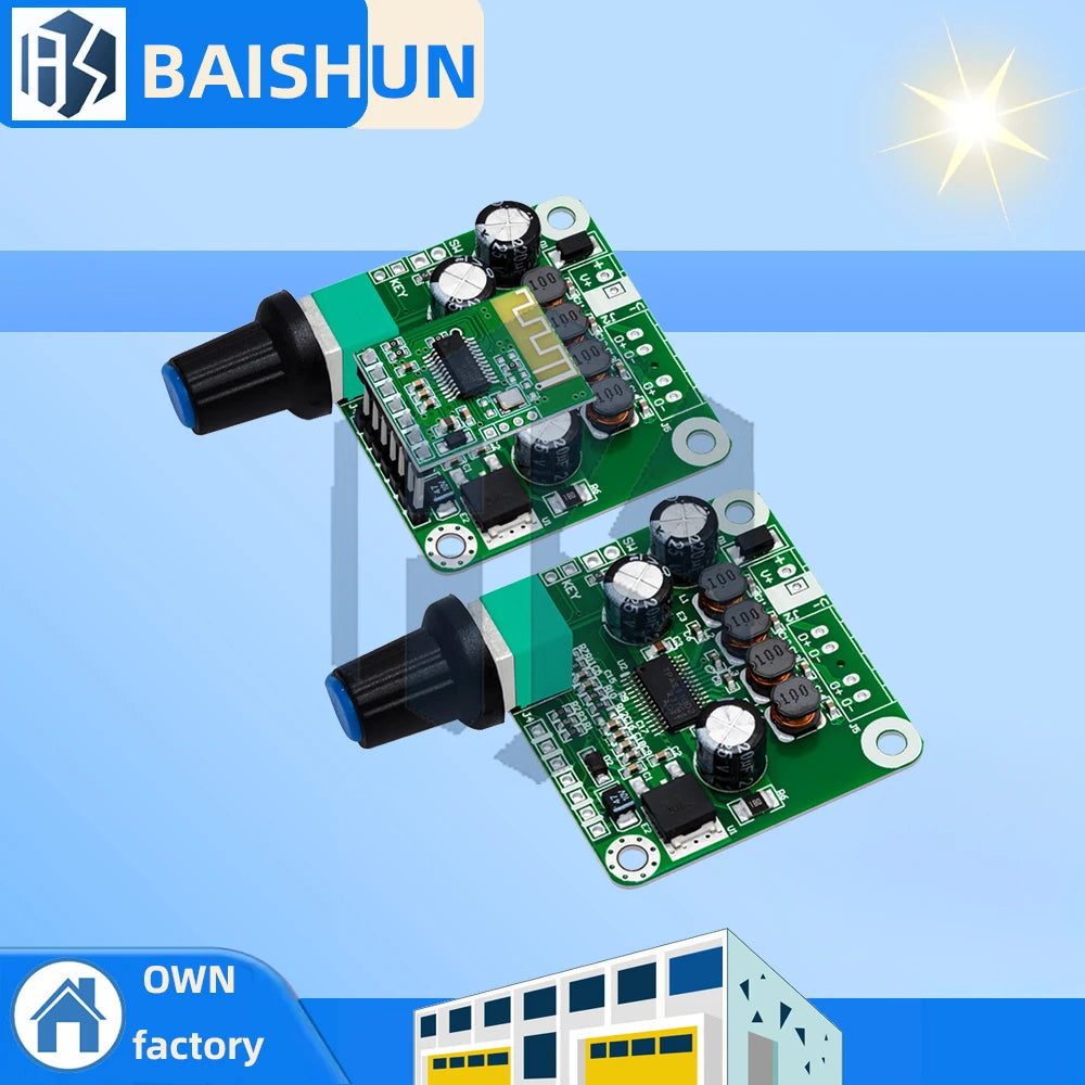 Bluetooth 4.2 TPA3110 15w+15W Digital Stereo Audio Power Amplifier Board Module 12V-24V car for USB Speaker,Portable Speaker Zpaxo