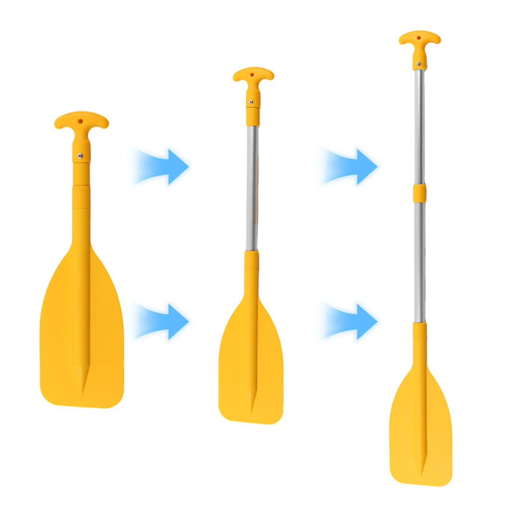 Telescoping Emergency Boat Paddle Aluminum Shaft Single-head Oars 53