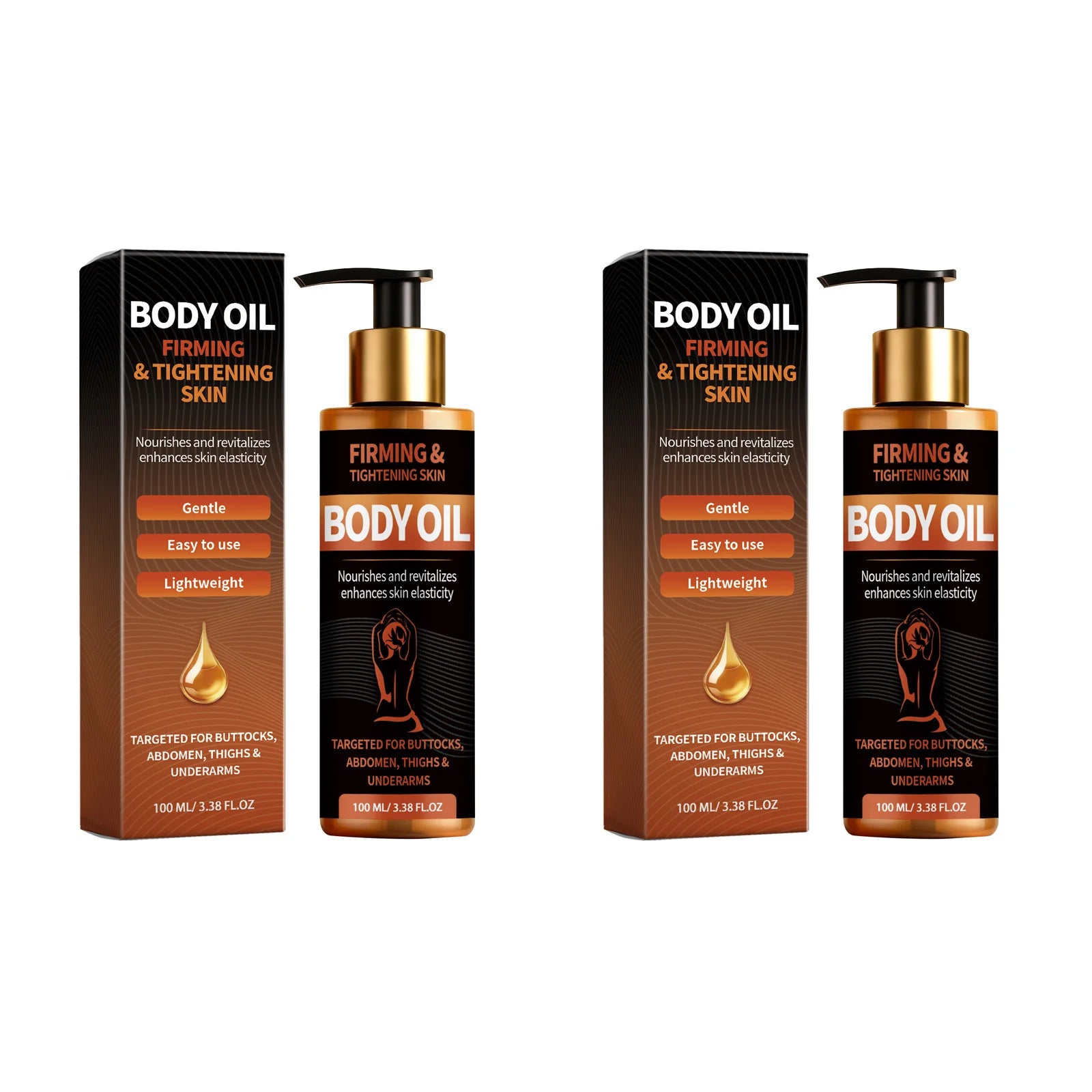 OceAura Firming Body Oil – Lifting, Brightening & Nourishing Firming Body Oil Zpaxo 2 x 100ml Boxed