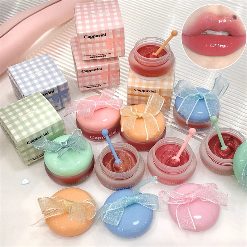 1pc Cute Little Milk Honey Lipgloss Moisturizing Mirror Water Lipgloss Sexy Red Lip Tint Lip Balm Lip Makeup Korean Cosmetics Zpaxo