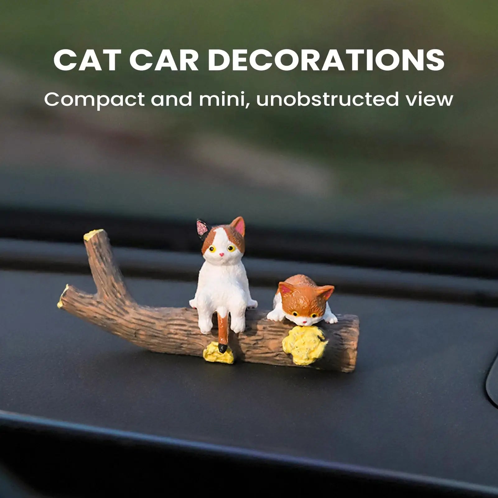 Cute Kitten Decoration Creative Sleeping Cat Doll Home Ornaments Toys Cat for Car Computer Bedroom Office Adorable Gifts Zpaxo Default Title