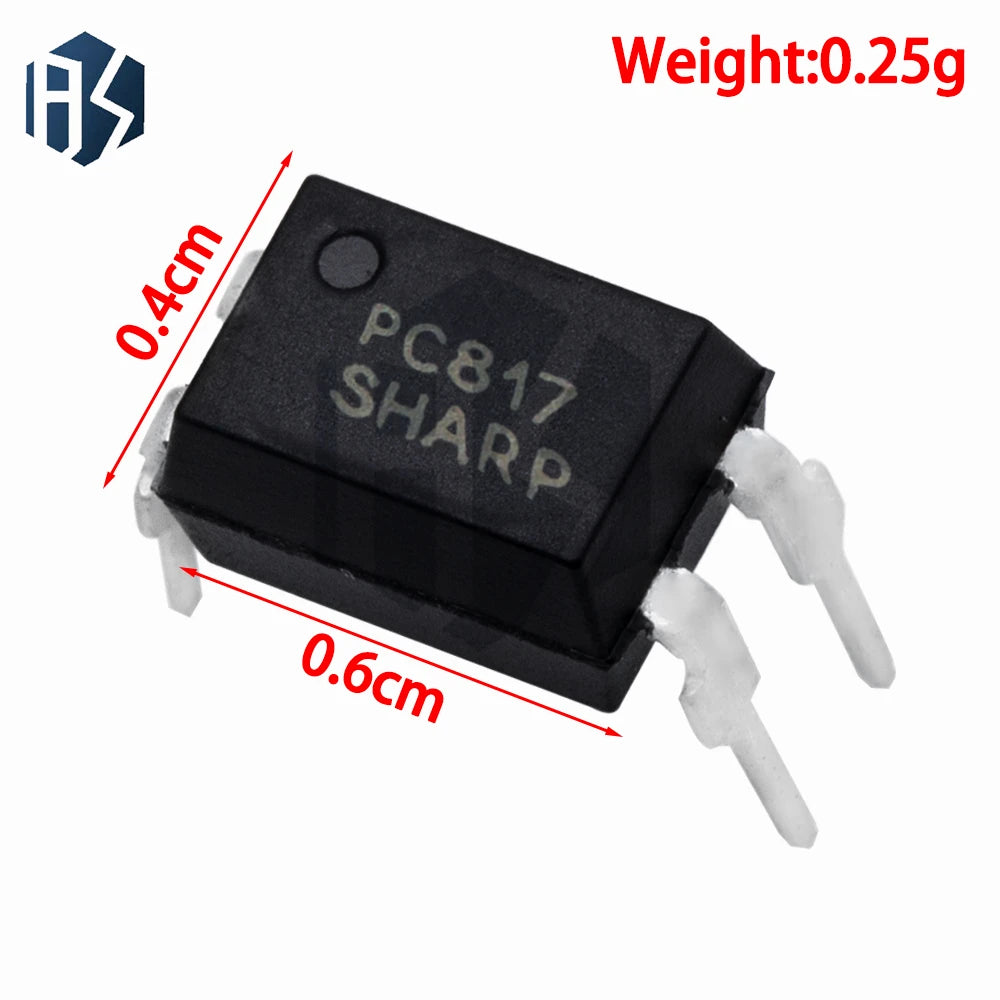 10pcs Original 817 Series Optocoupler Kit: PC817/EL817 DIP Package (Includes 817C/FL817C/PS817C） Zpaxo