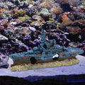 Sunken Ship Aquarium Ornament | Resin Fish Tank Decor Cave Aquarium Ornament Zpaxo Default Title