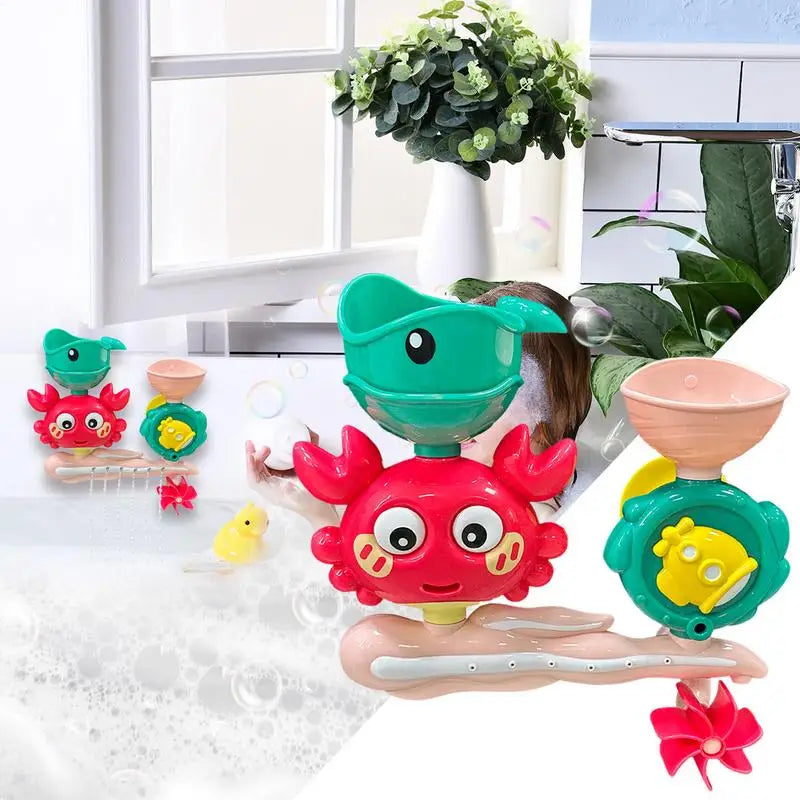 Suction Cup Bath Toys Child Bathroom Toys Beach Swimming Pool Entertainment Tool Kids Bathroom Playing Supplies For Bathtub Zpaxo