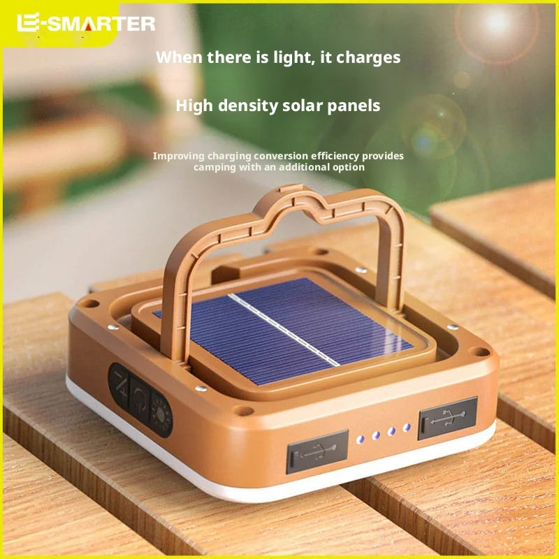 ESMARTER COB Solar Camping Lantern – Waterproof Hanging Light