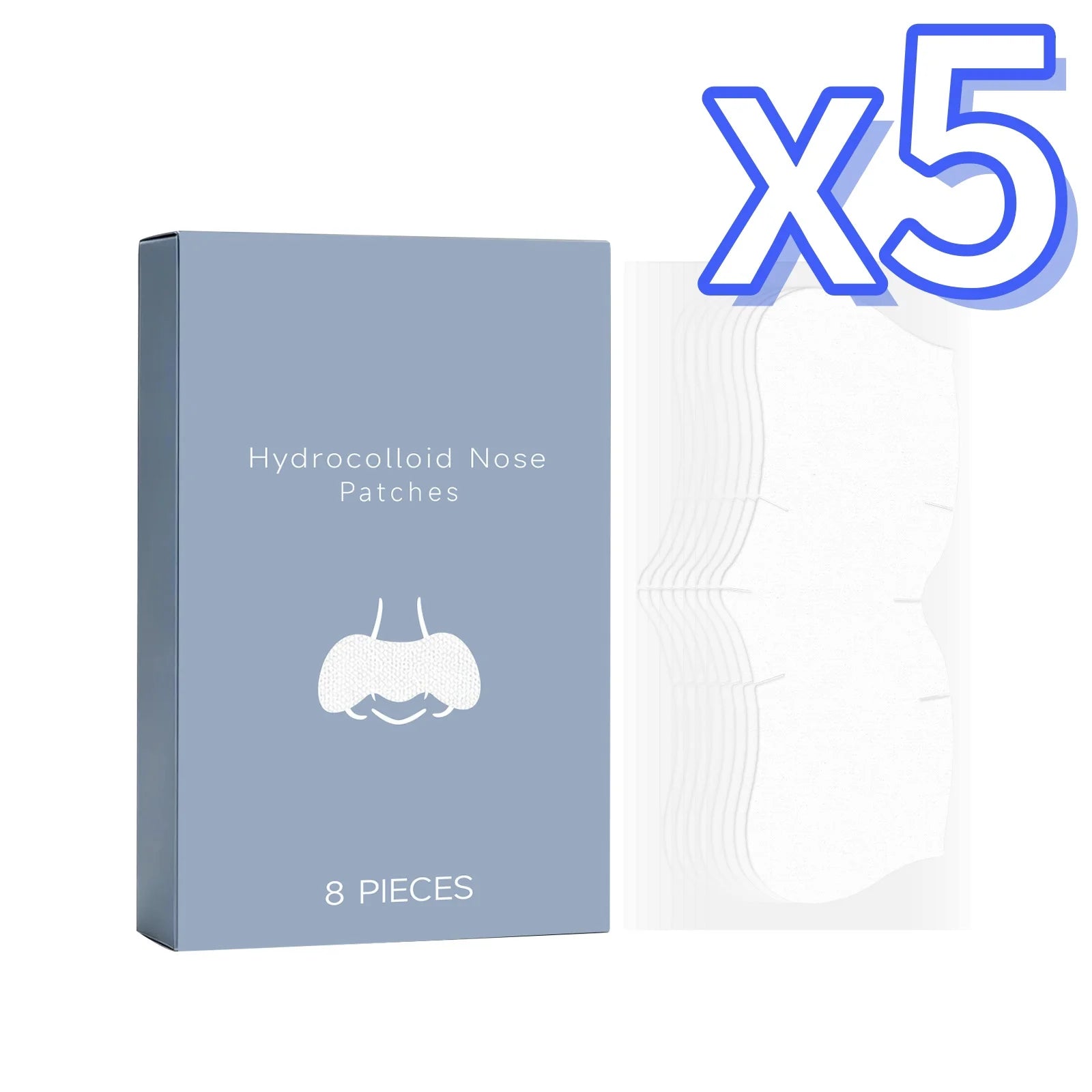 Nicotinamide Hyaluronic Acid Nose Patches – Remove Blackheads Nose Pore Patches Zpaxo 8pcs Boxed X 5PCS