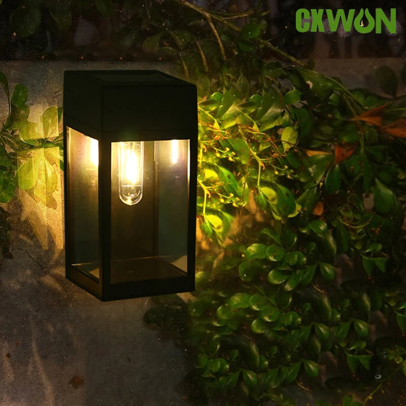 Solar LED Light Outdoor Garden Decor Control Sensor Wall Waterproof Zpaxo
