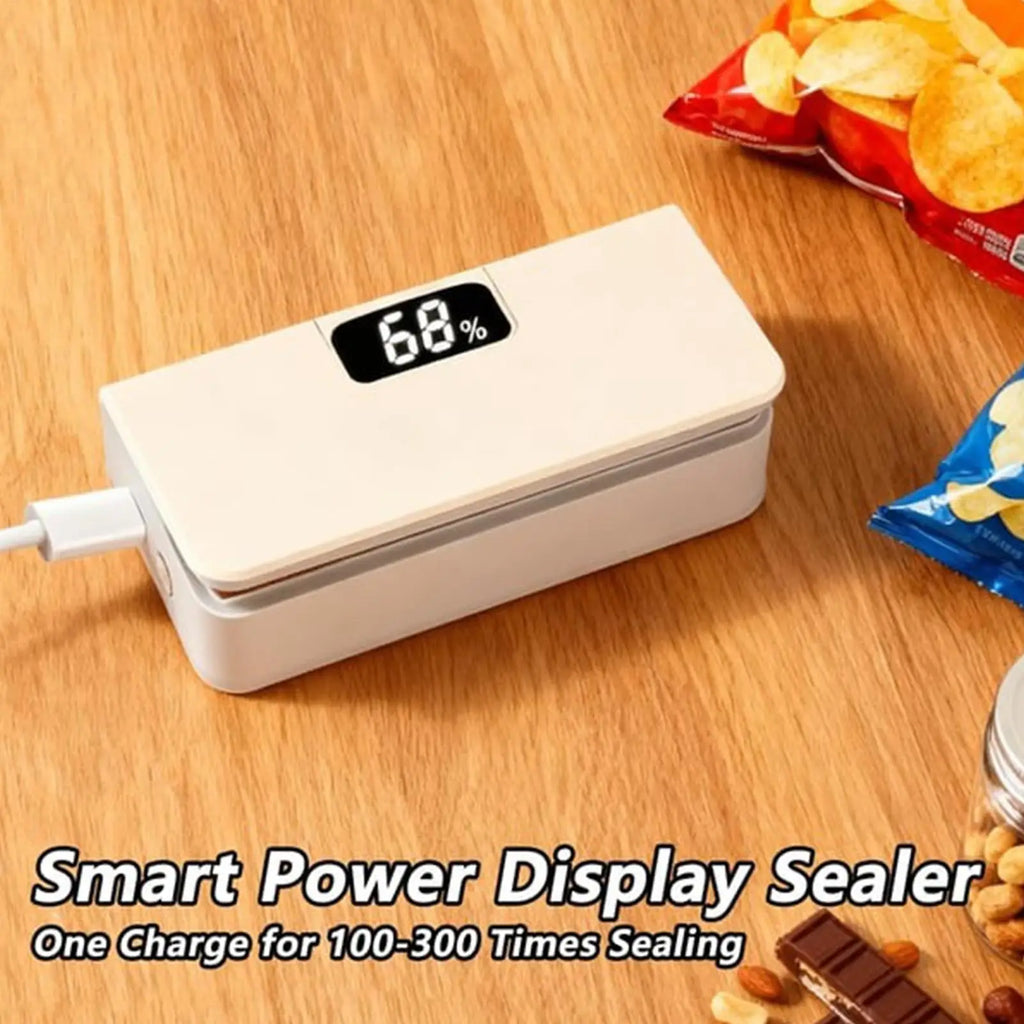 Mini Sealer Rechargeable Adjustable Speed LED Display Heat Seal