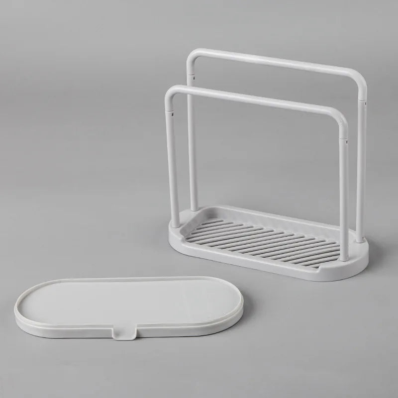 Sink Sponge & Rag Drain Rack – Kitchen Storage Basket Sink Storage Rack Zpaxo