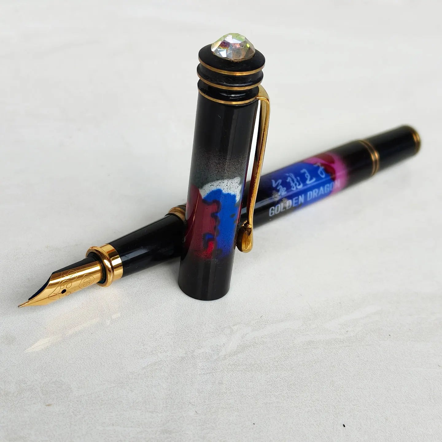 Vintage Iridium Fountain Pen 1990s Chinese Dandong Prince Retro Stationery Collectible Writing Pen Zpaxo