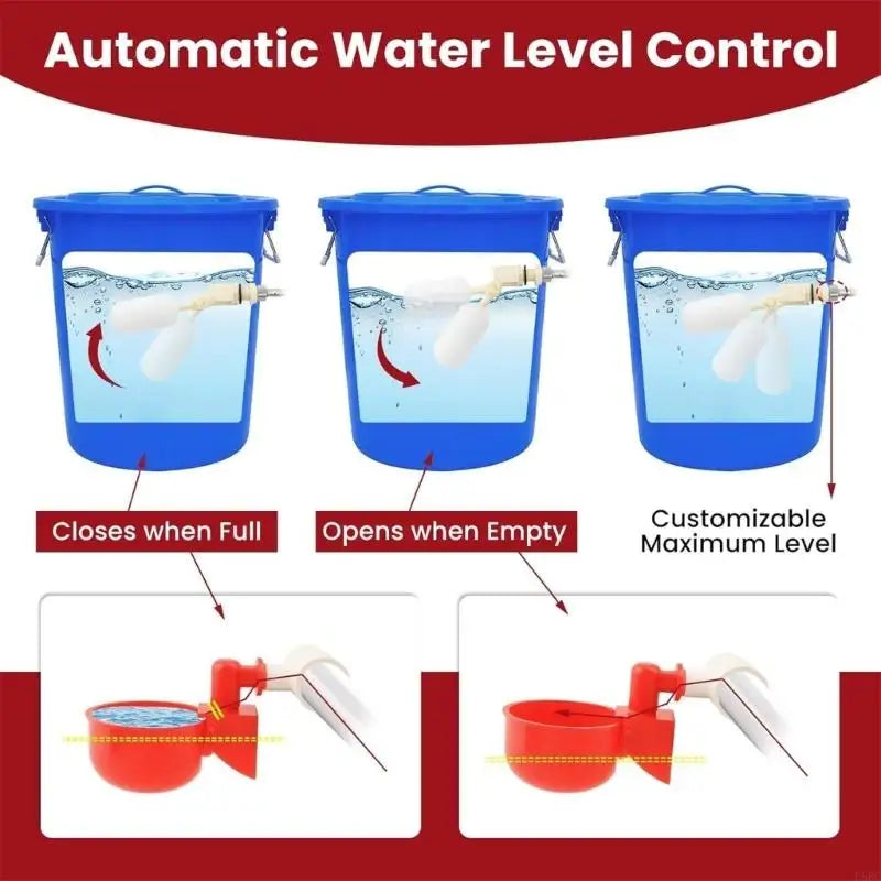 Automatic Poultry Drinking Cup Structure 58 Parts PVC Pipe