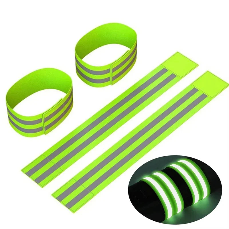 Running Reflective Arm Band Wrist Ankle Leg LED Reflector Armband