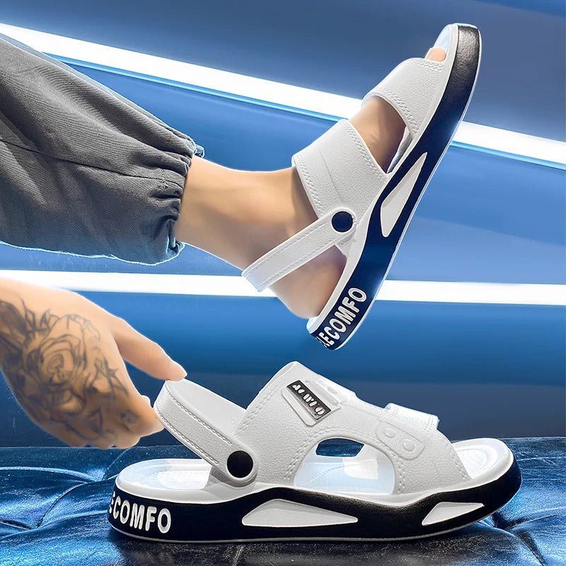 Men's Slippers Summer Sandals EVA Light Adult Thick-soled Beach Shoes