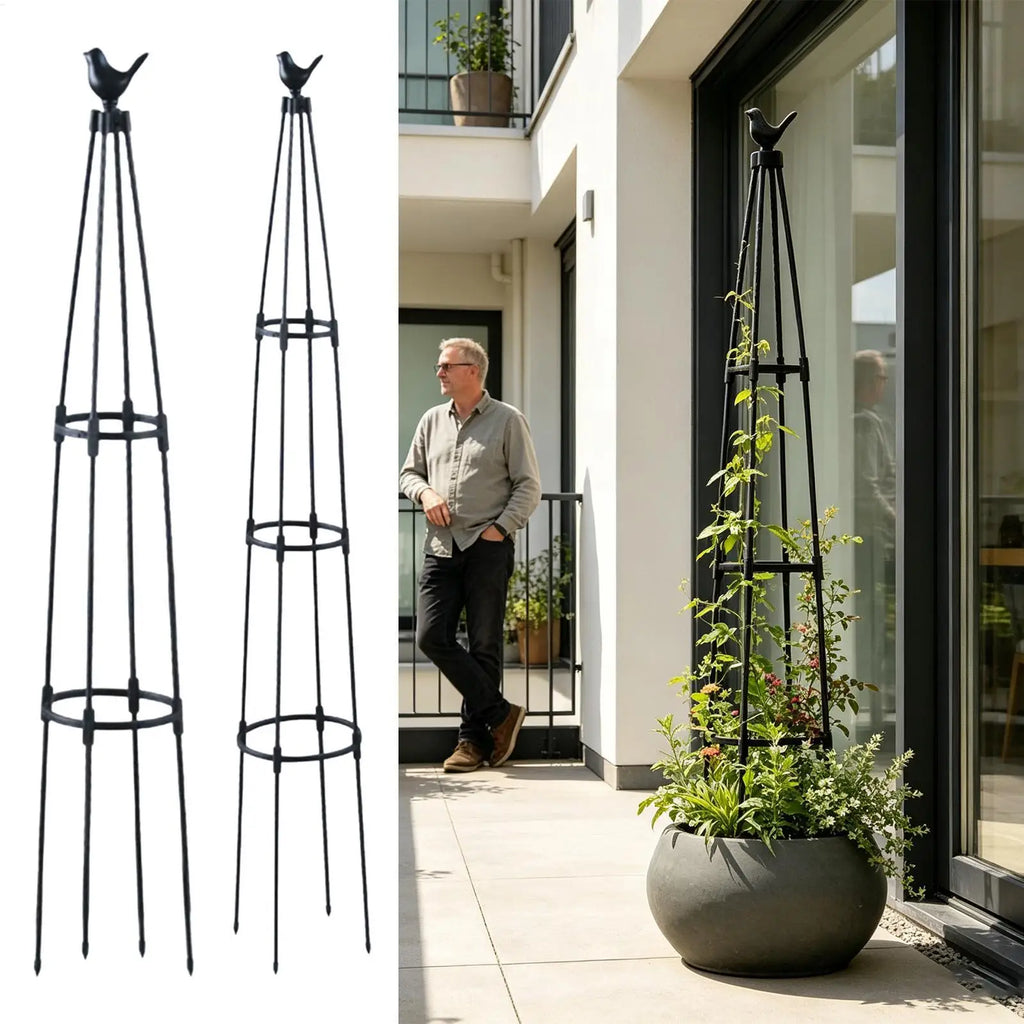 Rustproof Plant Trellis Climbing Vine Support Cage Vertical Tomato