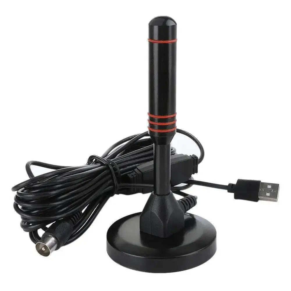 HD Digital TV Antenna Indoor Amplified Antenna Magnetic Base 200 Miles Ultra TV With Amplifier VHF/UHF Quick Outdoor Aerial Set Zpaxo