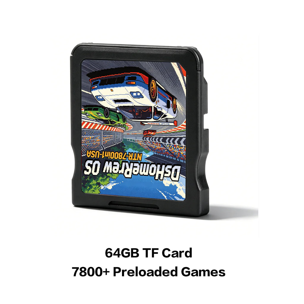 Collection 7800 in 1 Card DsHomeBrew OS Wood System FlashCard For NDS 3DS MD GB GBC FC PCE Vedio Game Card With 64G Memory Card Zpaxo