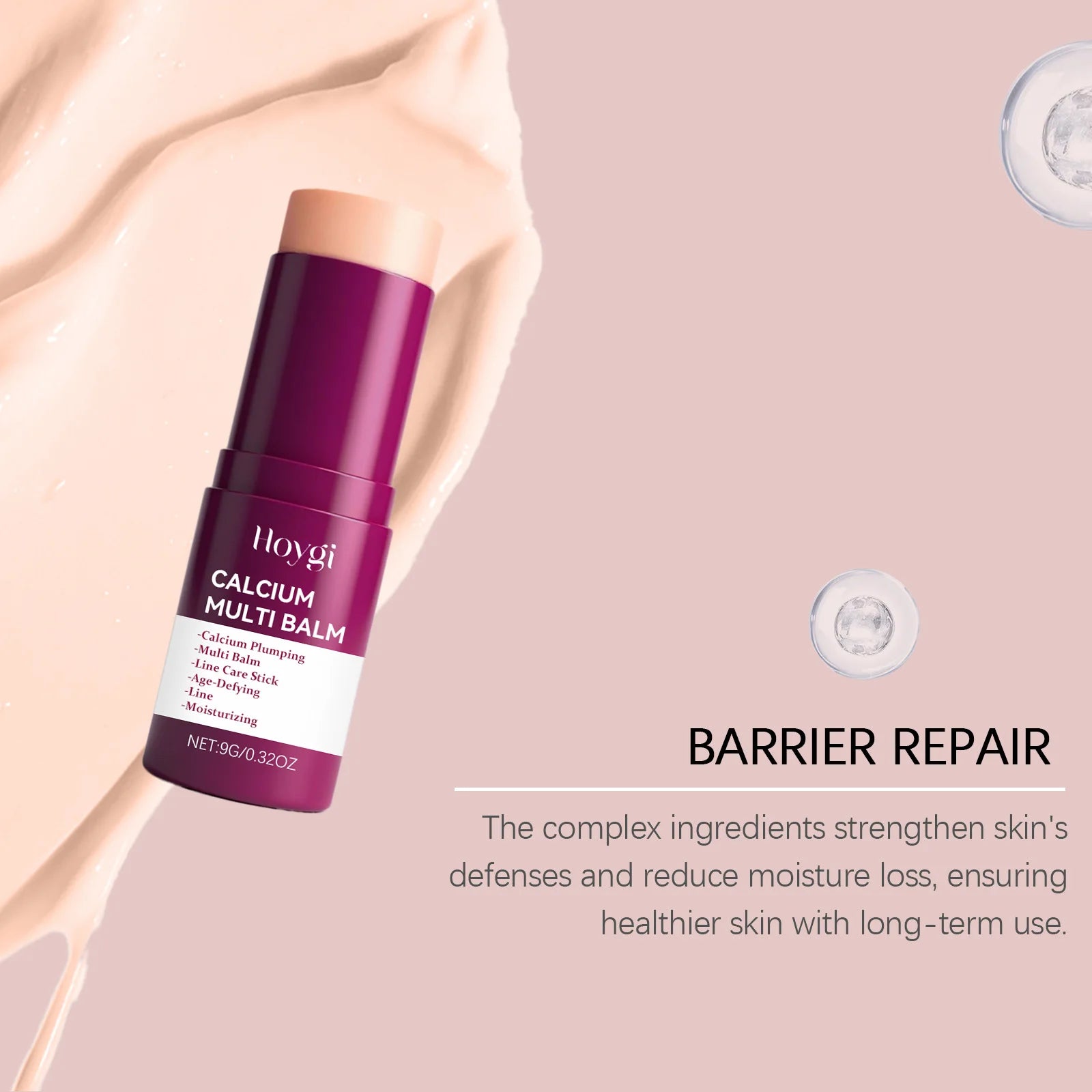 Hoygi Portable Solid Moisturizing Face Stick Lightweight Hydration Balm Winter Skincare Travel Friendly On the Go Moisturizer Zpaxo