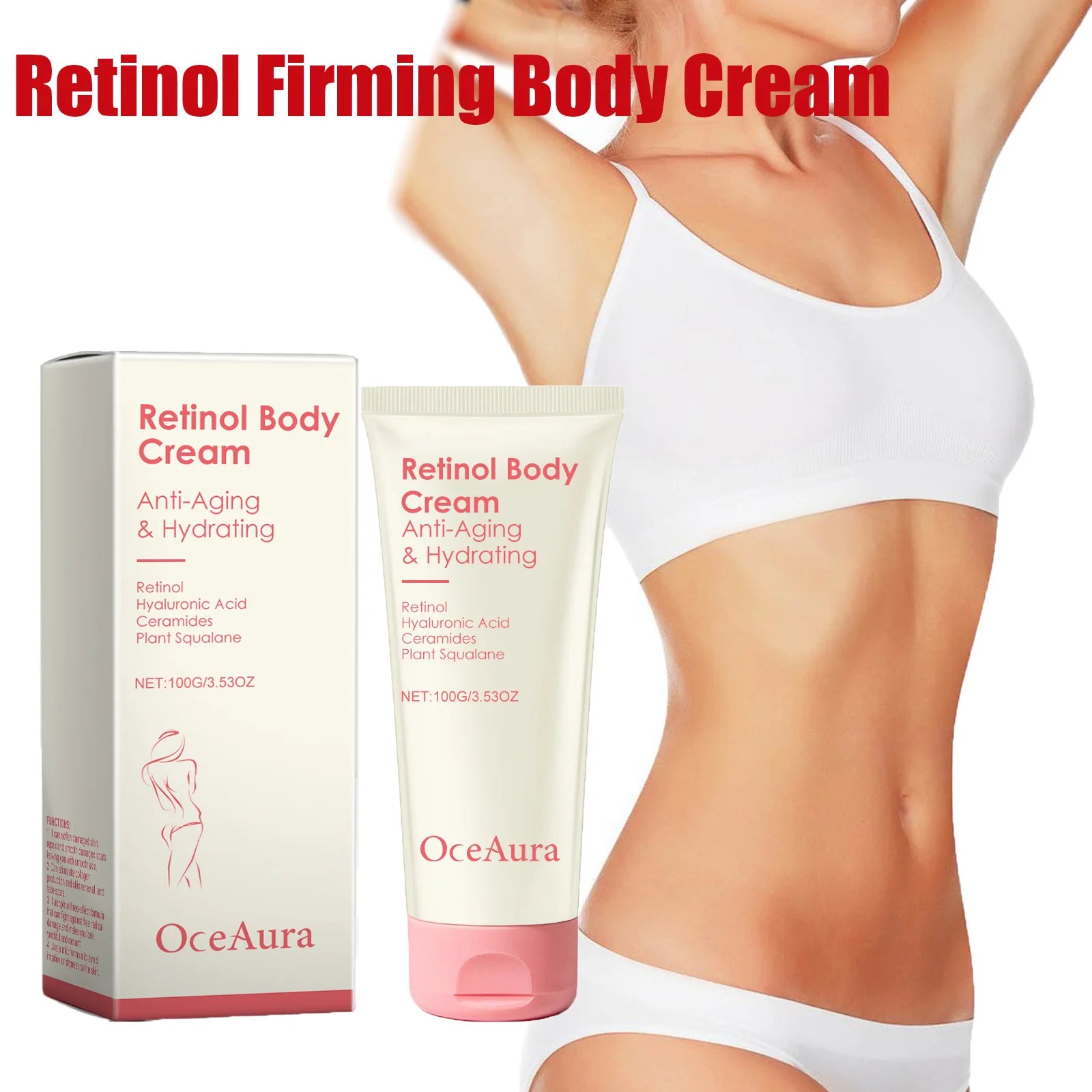 OceAura Retinol Firming Body Cream – Anti-Wrinkle & Tightening Firming Body Cream Zpaxo