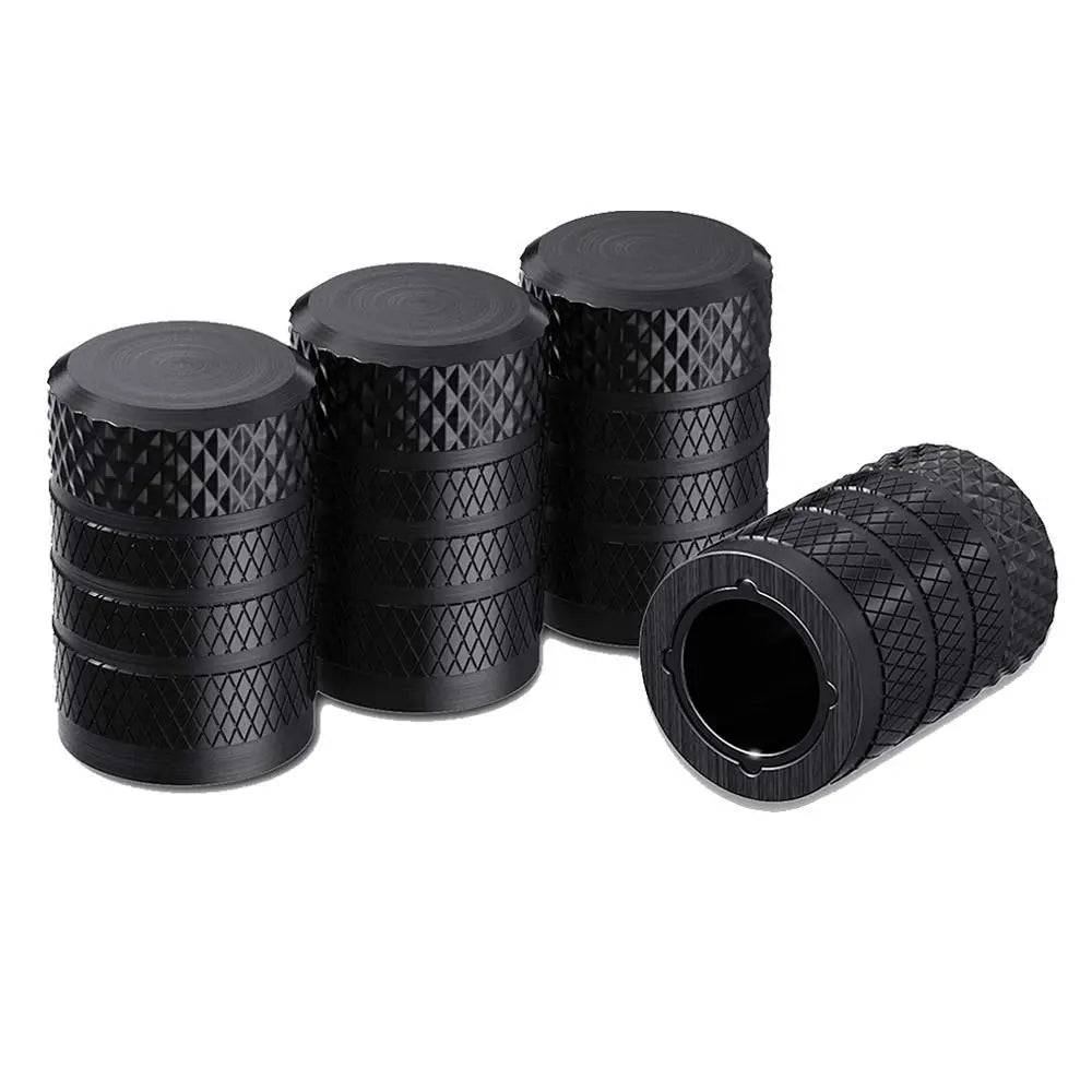 Aluminum Alloy Stem Air Valve Caps Theftproof Plastic inner core Tyre Rim Stem Cover Nipple Caps Tire Valve Caps Auto Wheel Cap Zpaxo