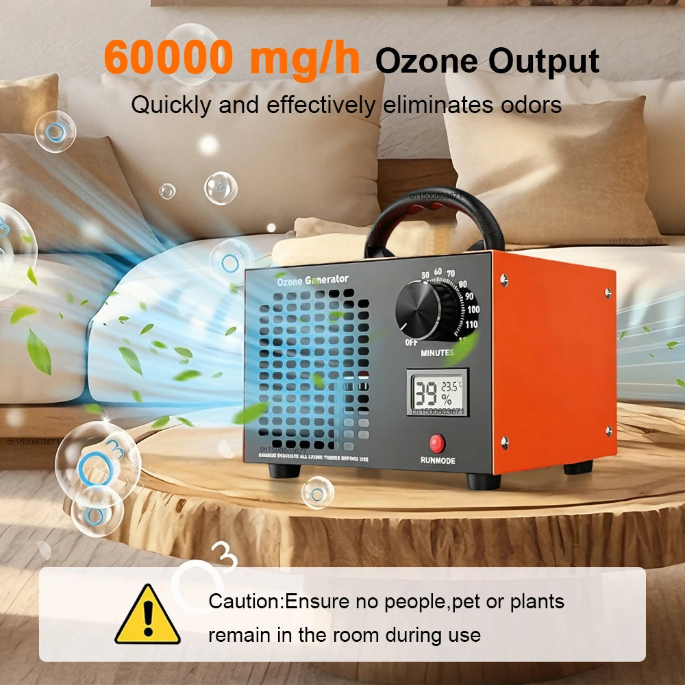 Ozone Generator H Machine Home Air Purifier Remove Odor Formaldehyde