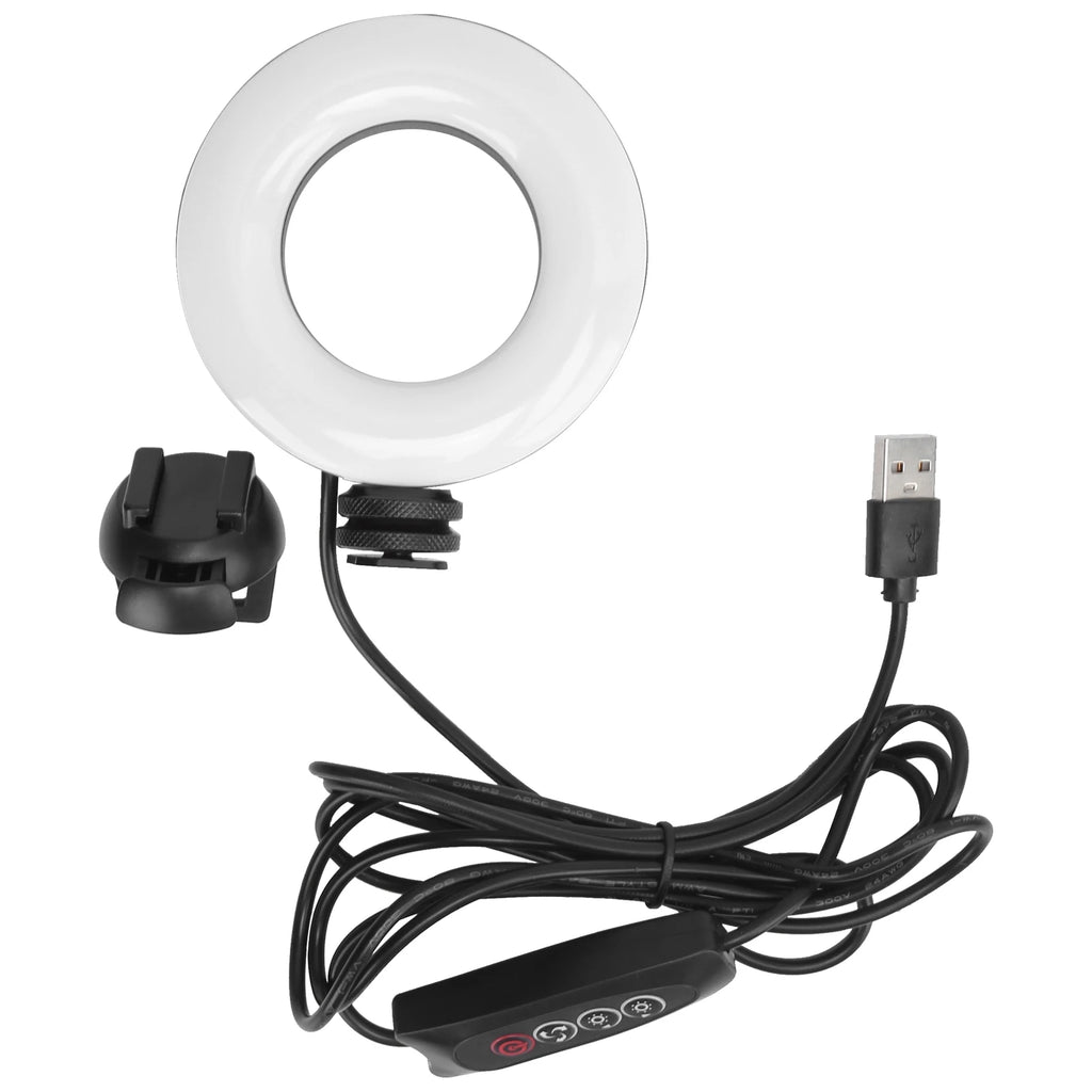 LED Camera Light Round Fill YT 48 Online Meeting Live Streaming Vlog
