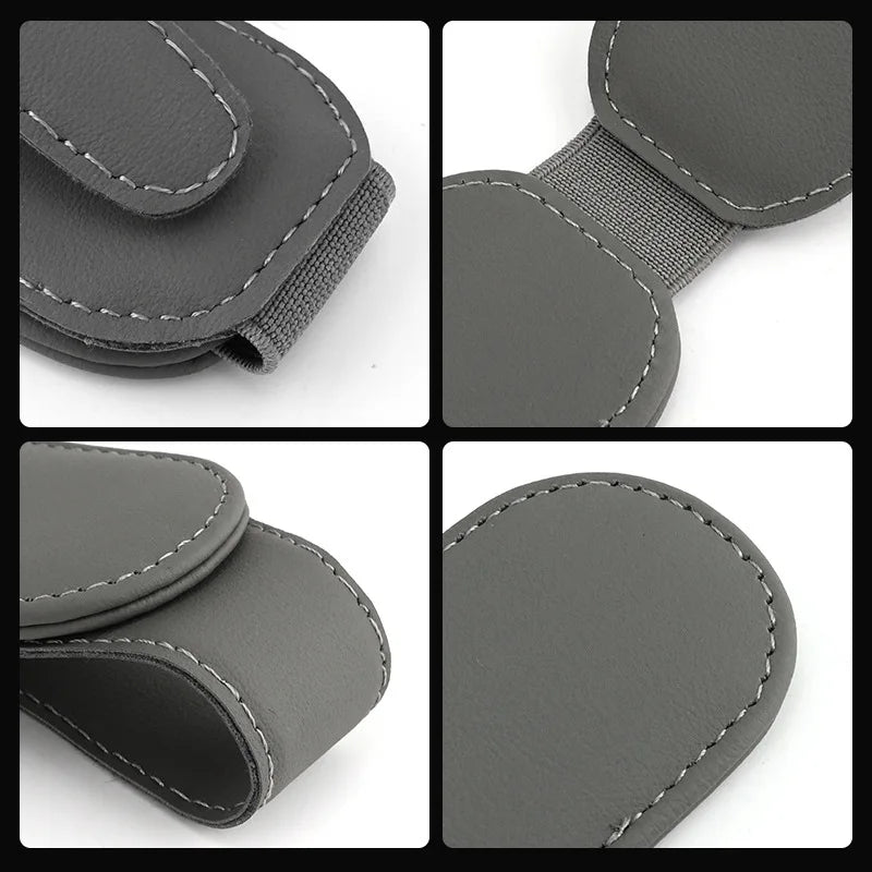 Car Sun Visor Glasses Case – Magnetic Clip & Card Holder