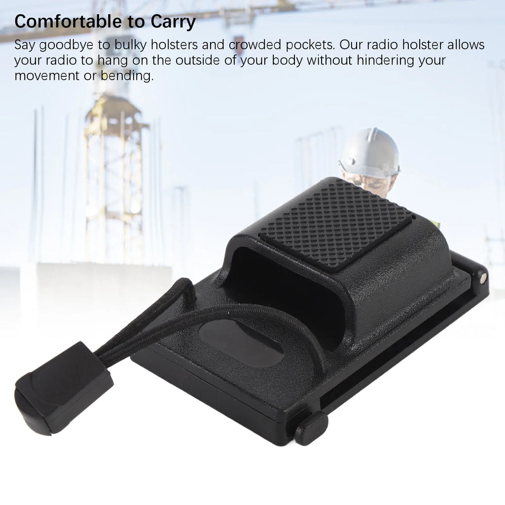 Radio Carry Holster Compact Secure Belt Anti Slip ABS Duty
