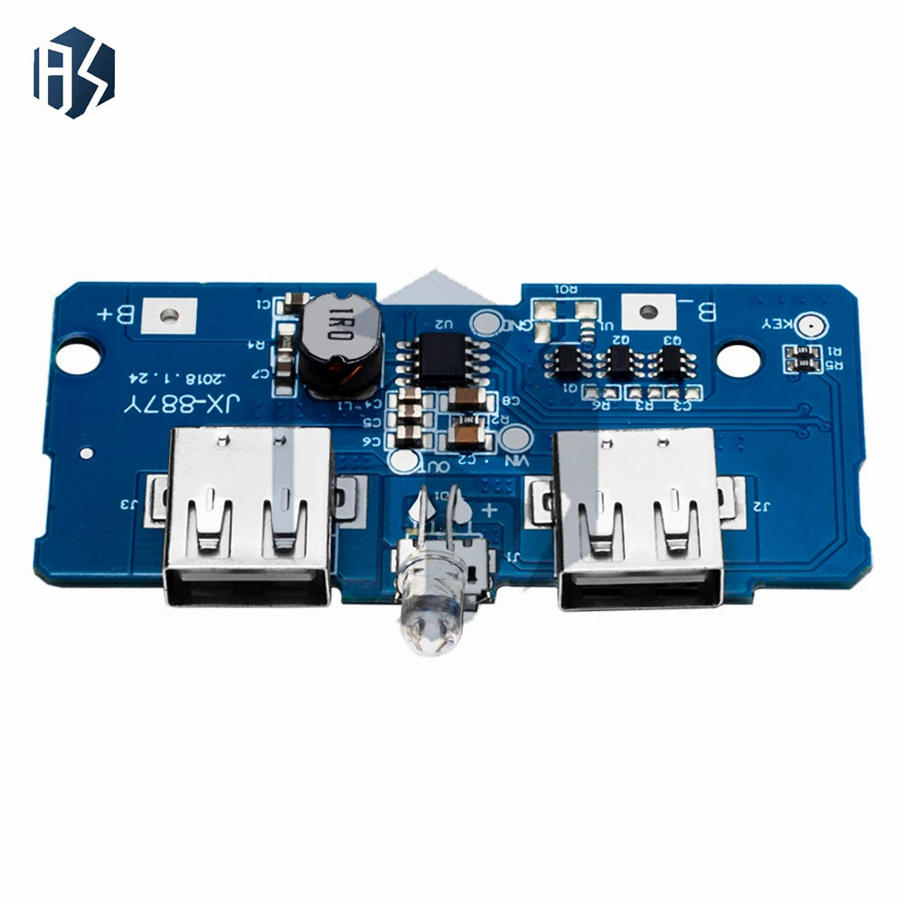 18650 DIY Power Bank Module Dual Micro USB 5V 2A Output 3 7V Boost Zpaxo