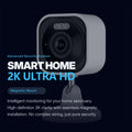 Ultra-clear 2K Surveillance Camera Remote Control Via Mobile Phone
