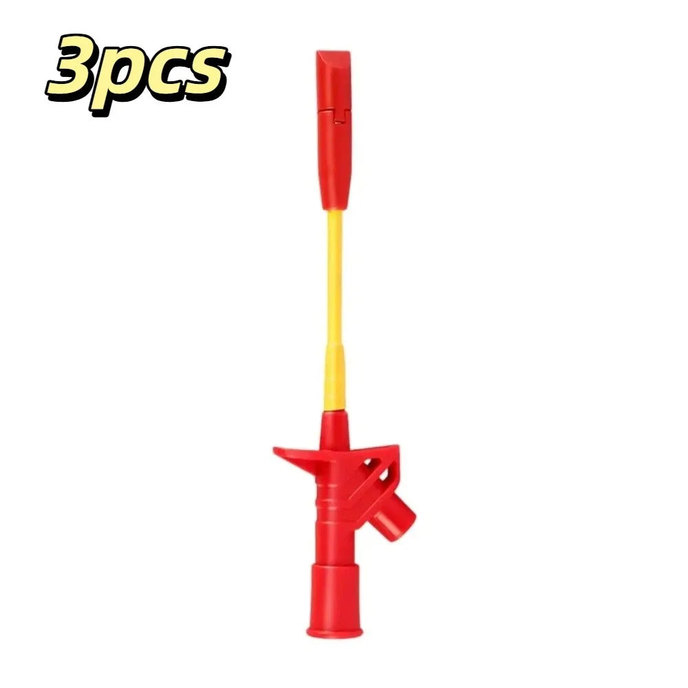 Non-piercing Test Hook Clip Wire Piercing Probe Standard Banana Plug Zpaxo Red