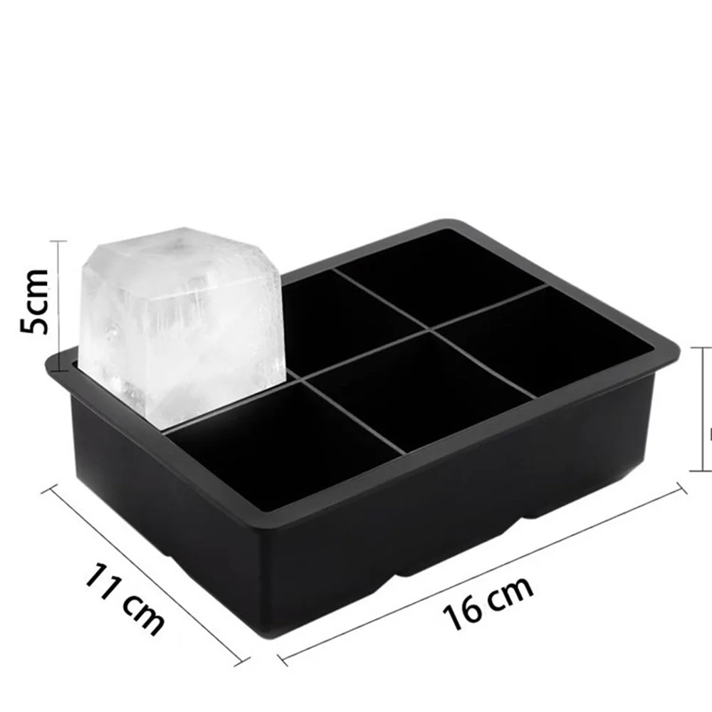 Silicone Ice Molds Trays Large Maker Shape Spheres Cubes Perfect Zpaxo Red