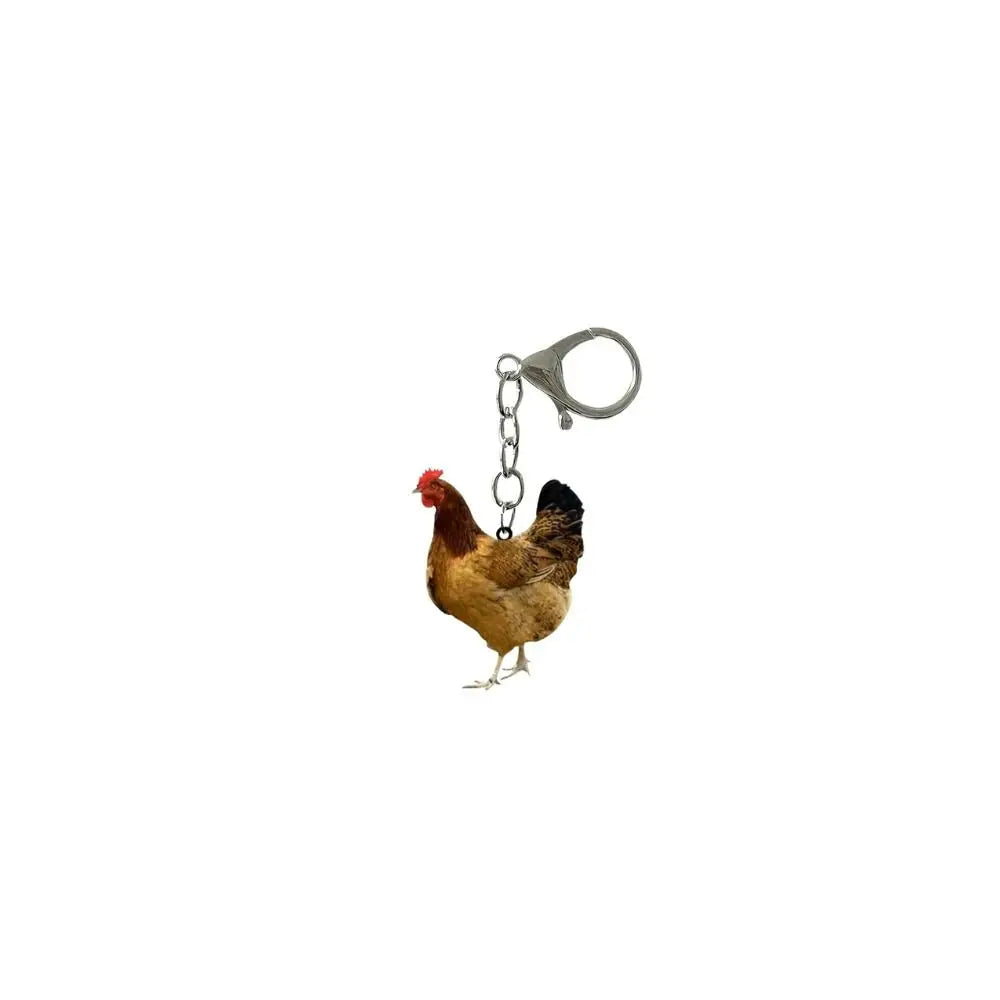 Hanging Accessory Rooster Chicken Acrylic Keychain Hen Acrylic Backpack Pendant Funny Creative Bag Hanging Couple Zpaxo Style A
