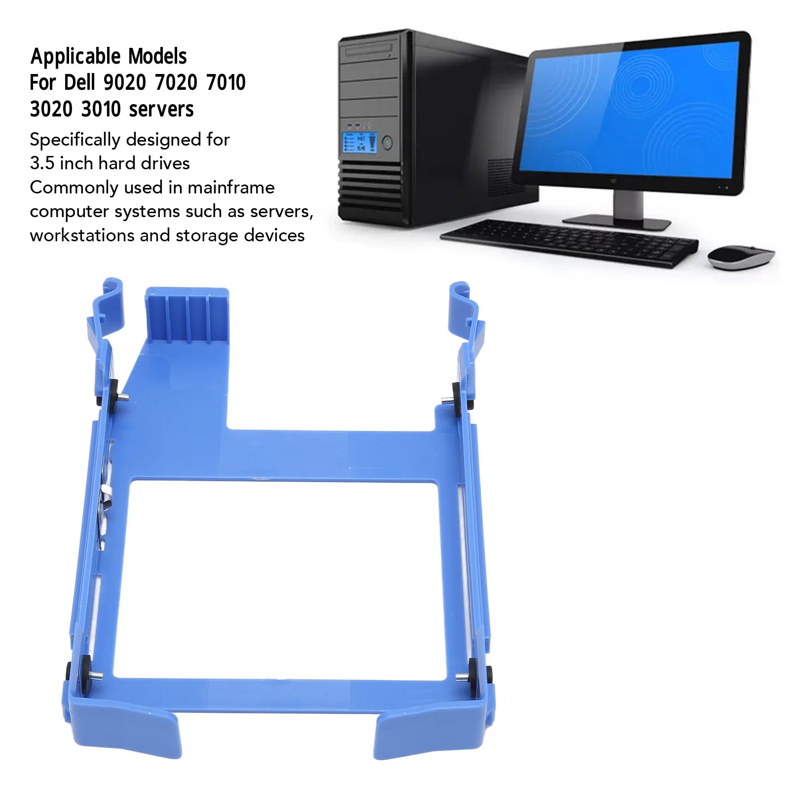 3.5inch Hard Drive Tray Detachable Replacement Hard Drive Tray Caddy SAS SATA HDD Tray Caddy for Dell 9020 7020 7010 3020 3010 Zpaxo