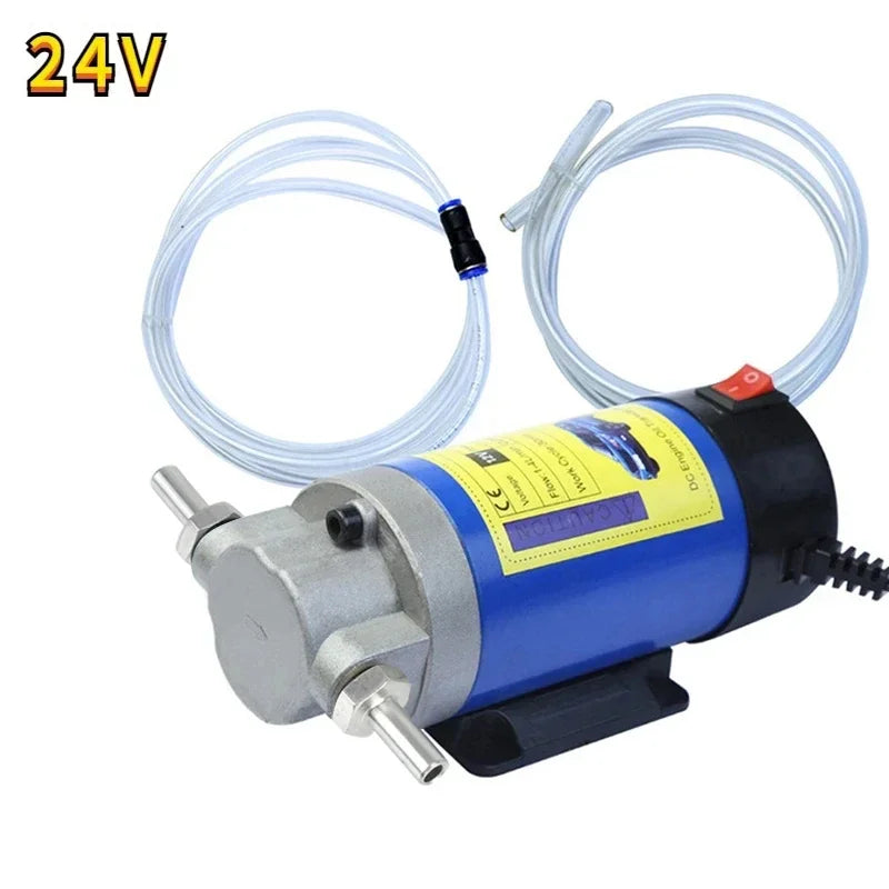 1- Min 12V 24V Electric Oil Change Pump Portable Fluid Extractor Zpaxo 24V