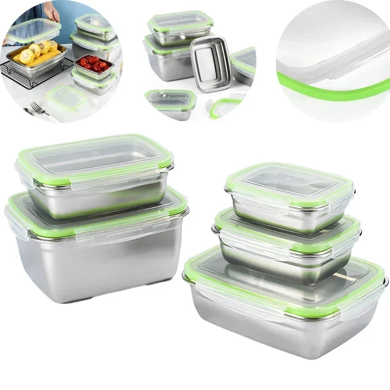 304 Stainless Steel Leak-Proof Lunch Box | Food Storage Container Food Storage Container Zpaxo