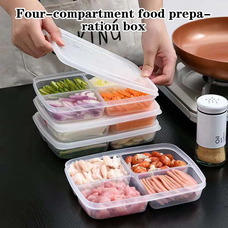 Portable Compartment Refrigerator Freezer Organizers Sub-packed Meat Zpaxo