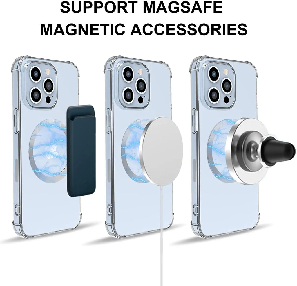 Universal Magnetic Metal Plate Ring Magsafe Wireless Charger Iron Zpaxo