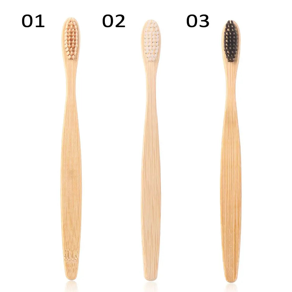 Adult Oral Care Wooden Bamboo Toothbrush Teeth Brush Soft Fibre Hair Zpaxo