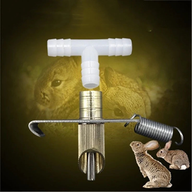5 Rabbit Nipple Water Automatic Feeders Rodents Waterer Drinking