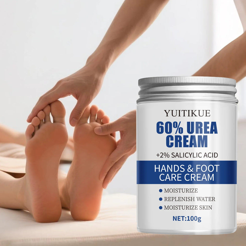 YUITIKUE 60% Urea Foot Cream – Cracked Heel Repair, 100g Foot Cream Zpaxo