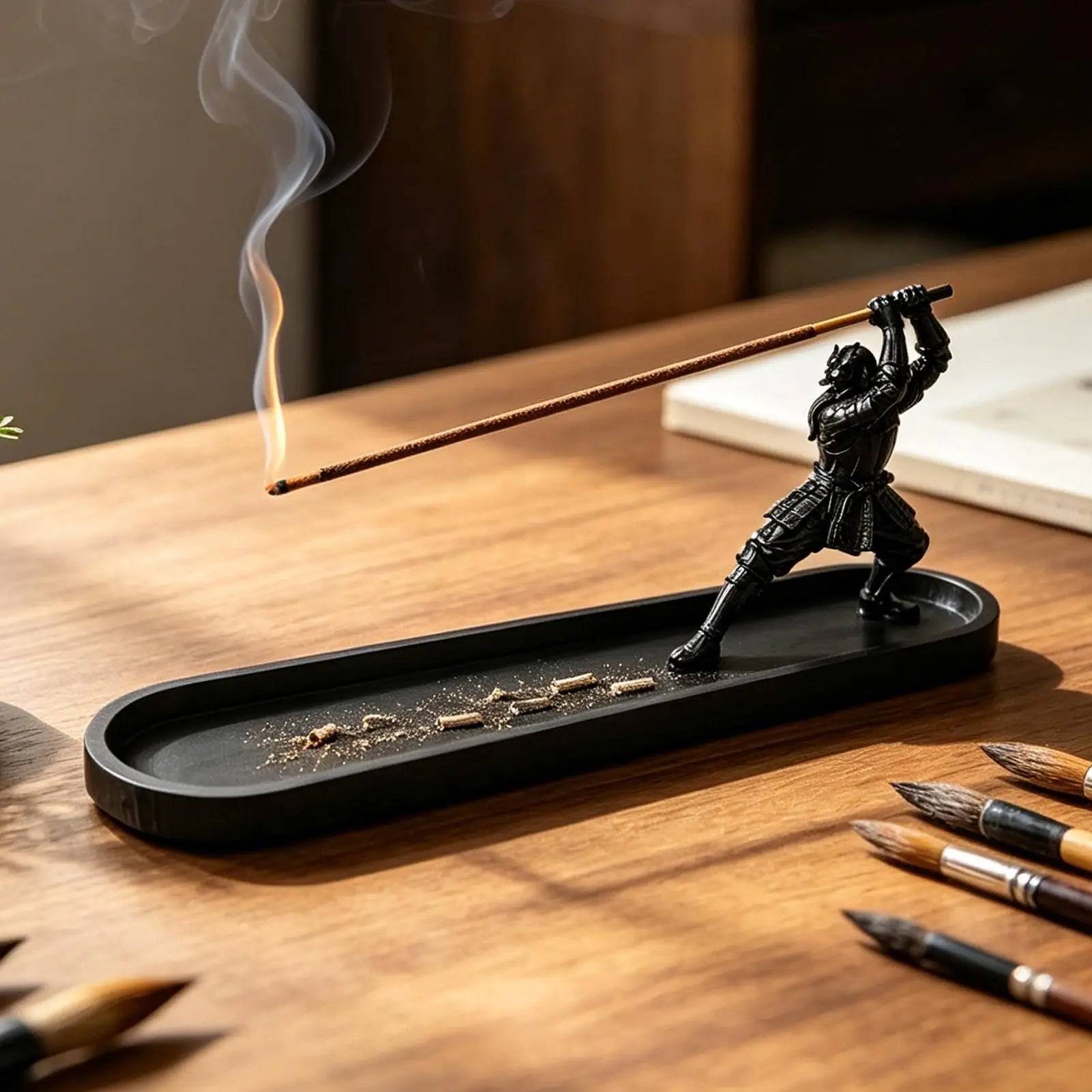 Japanese Incense Burner Japanese Novelty Ash Catcher Incense Stick Burner for Home Living Room Bedroom Yoga Room Office Entryway Zpaxo