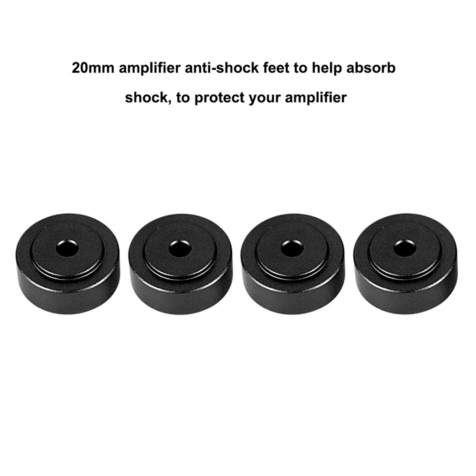 20 Aluminum Alloy Amplifier Feet Shock Absorber Pads