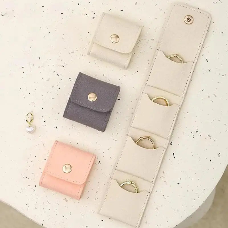 Portable Rings Storage Cases Soft Interior Waterproof Designs Small