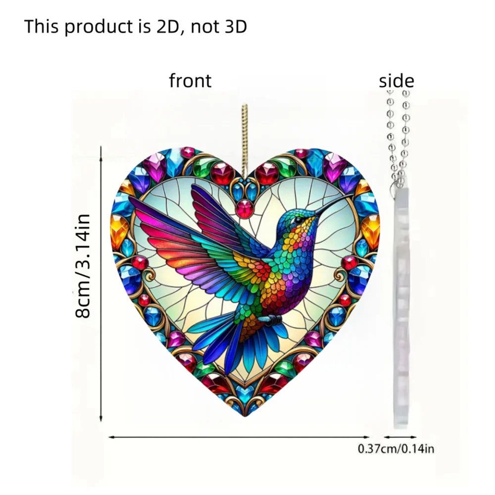 Acrylic Hummingbird Suncatcher Hanging Pendant | Window Ornament