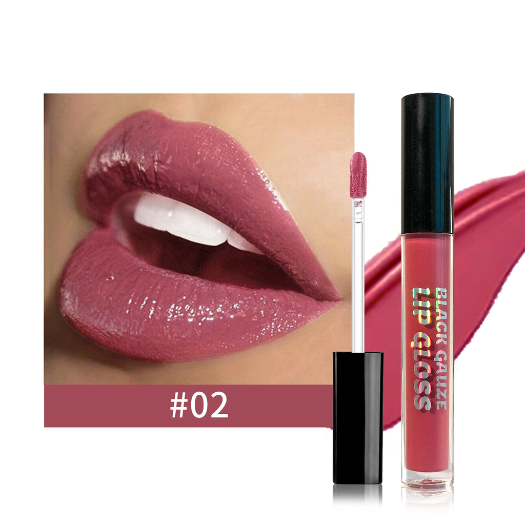 Tri-color Gothic-style Dark Brown Matte Lipstick Velvet Liquid Lip Zpaxo 02
