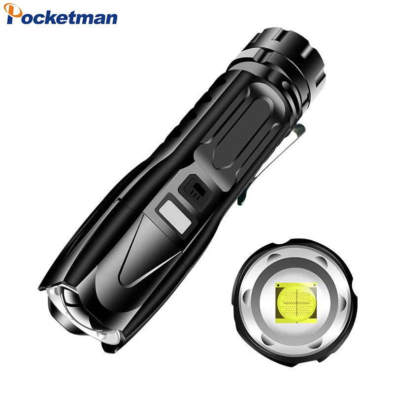 POCKETMAN 3800 Lumen Tactical Flashlight | USB Rechargeable