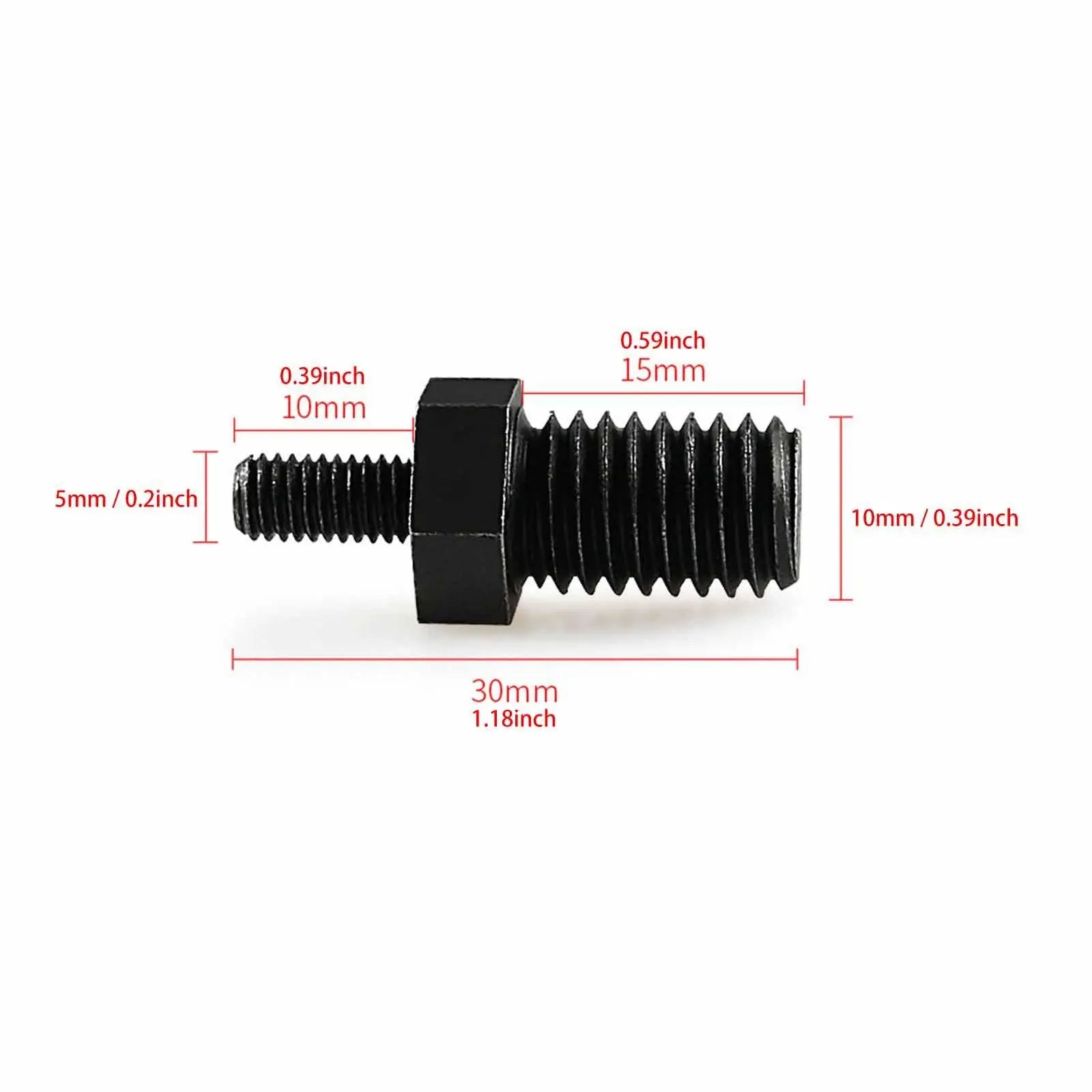 Angle Grinder Attachment Adapter M 5 to M 10 Extension Shaft for 3 inch Angle Zpaxo