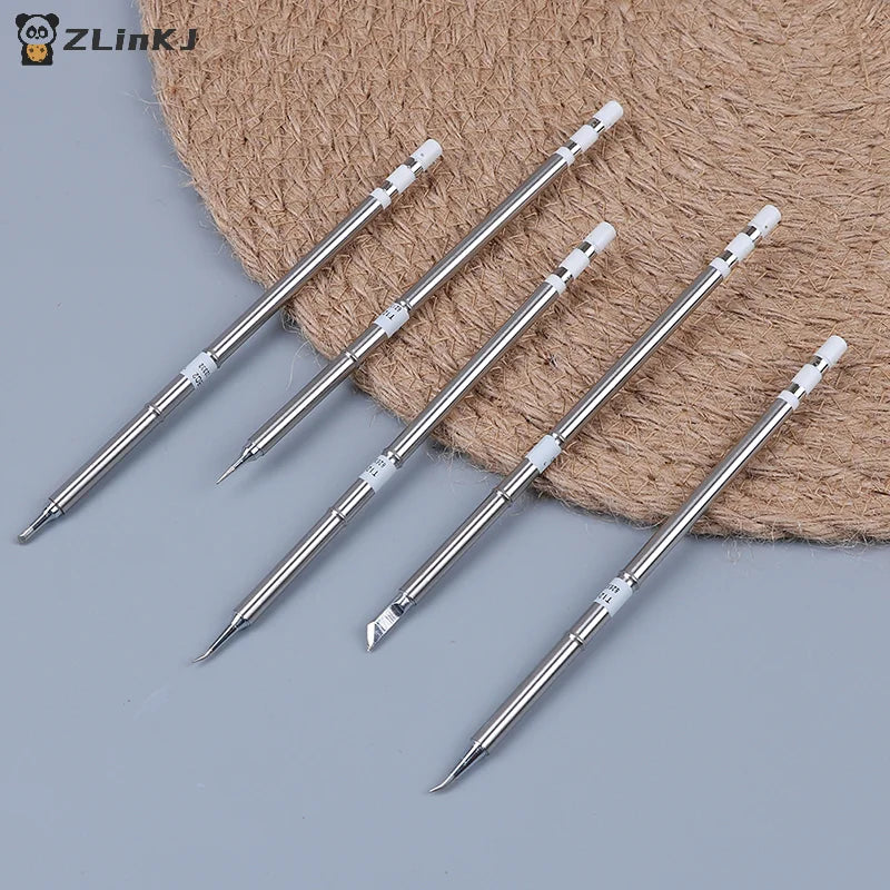 ▶1pcs T12-BC2 T12-J02 T12-JL02 T12-KR T12-ILS Soldering Iron Tips For Soldering Rework Station 110V - 220V 150mm Zpaxo